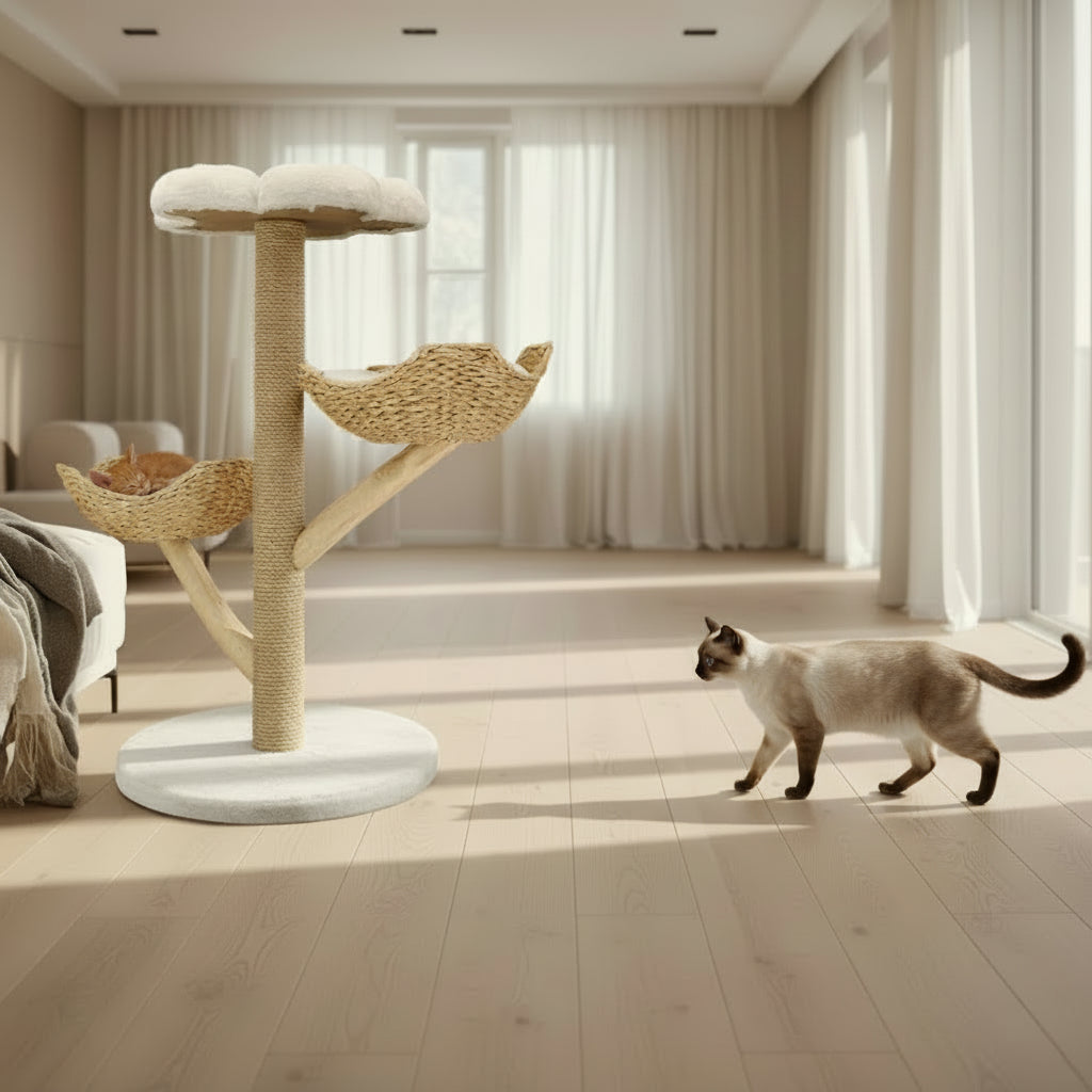 Arbre à Chat en Bois -COTTAGE