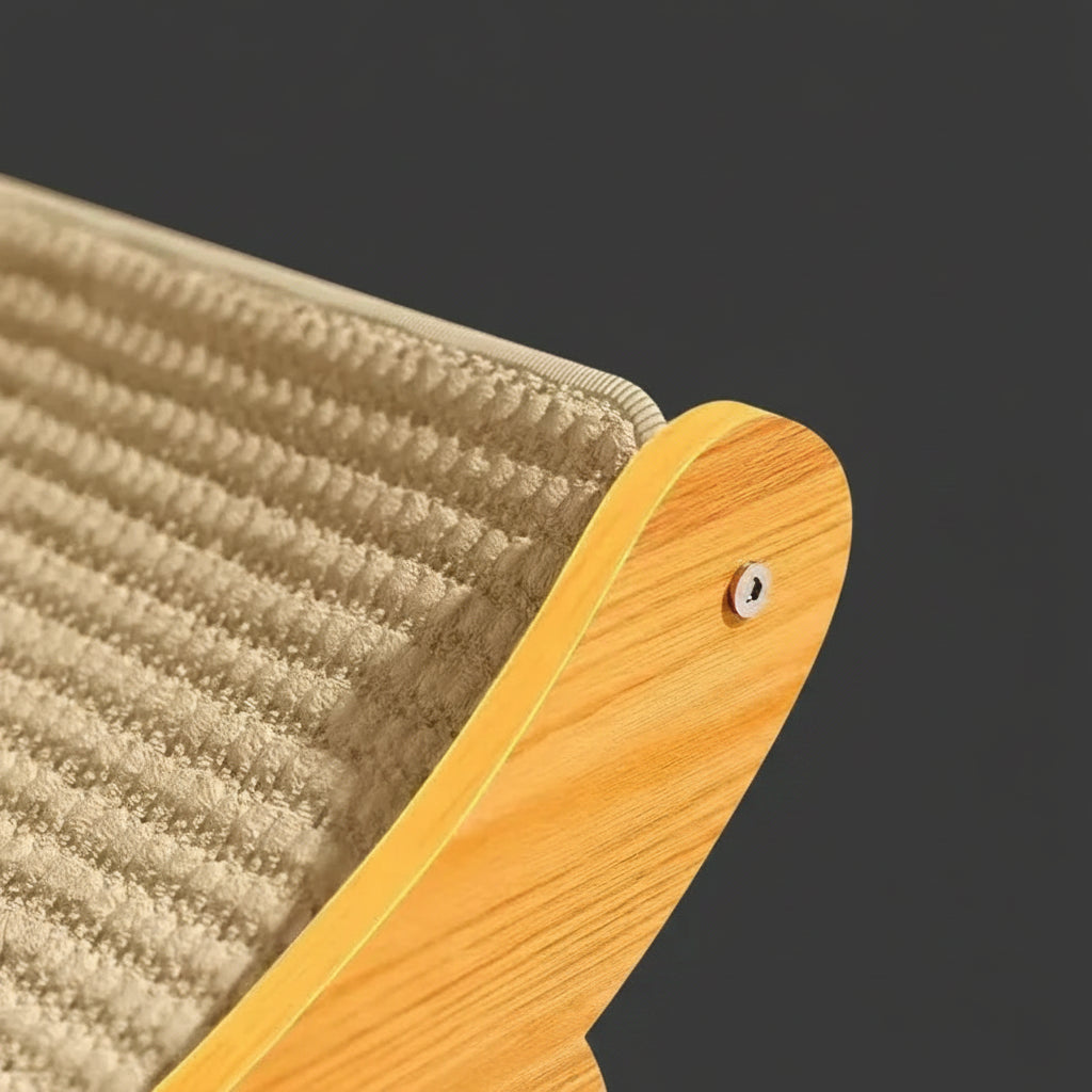 Griffoir pour chat bois & sisal multifonction – Lit + griffoir détachable