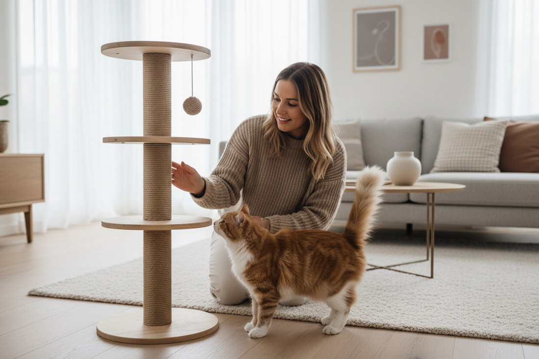 Comment habituer son chat à un nouvel arbre à chat en 5 étapes