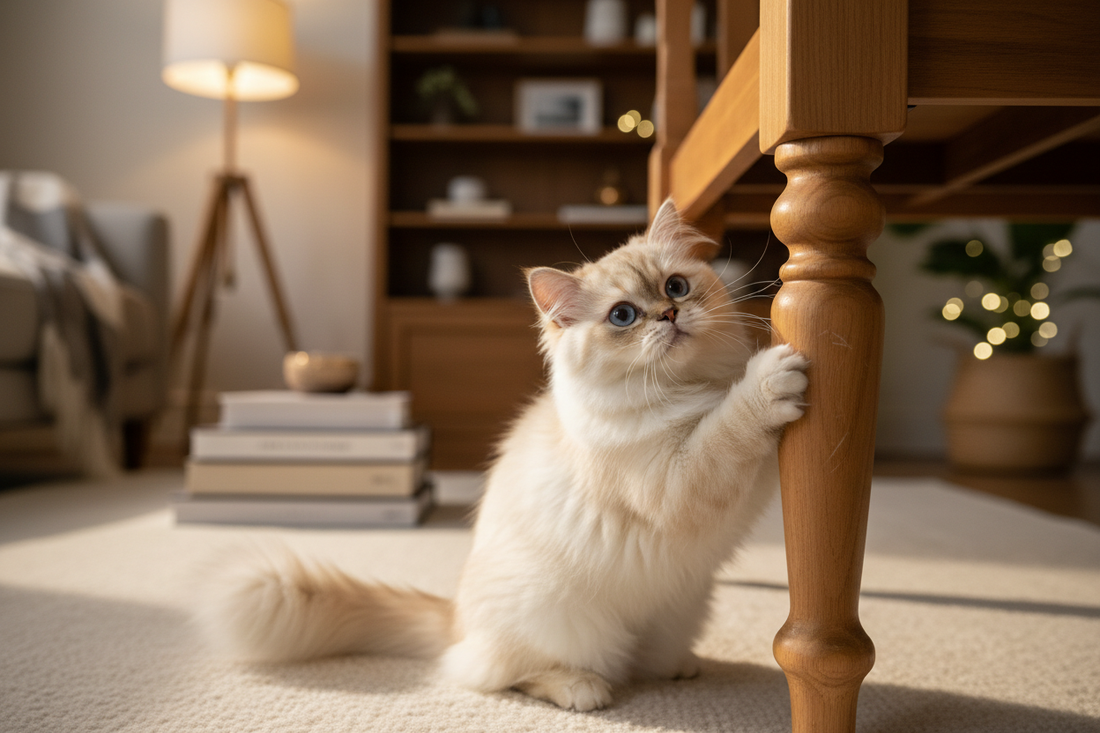 🐱 Pourquoi mon chat griffe les meubles et comment l’éviter ?