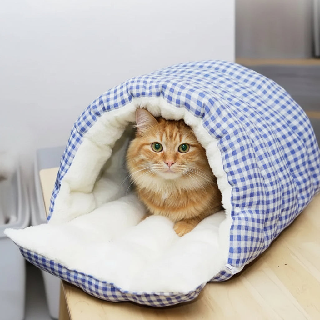 Lit pour Chat | Nid Semi-Fermé