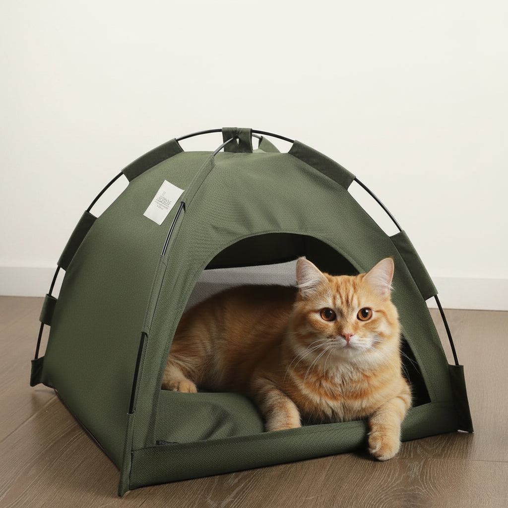 Tente-Lit Coquille pour Chat | Maison Cocon Respirante