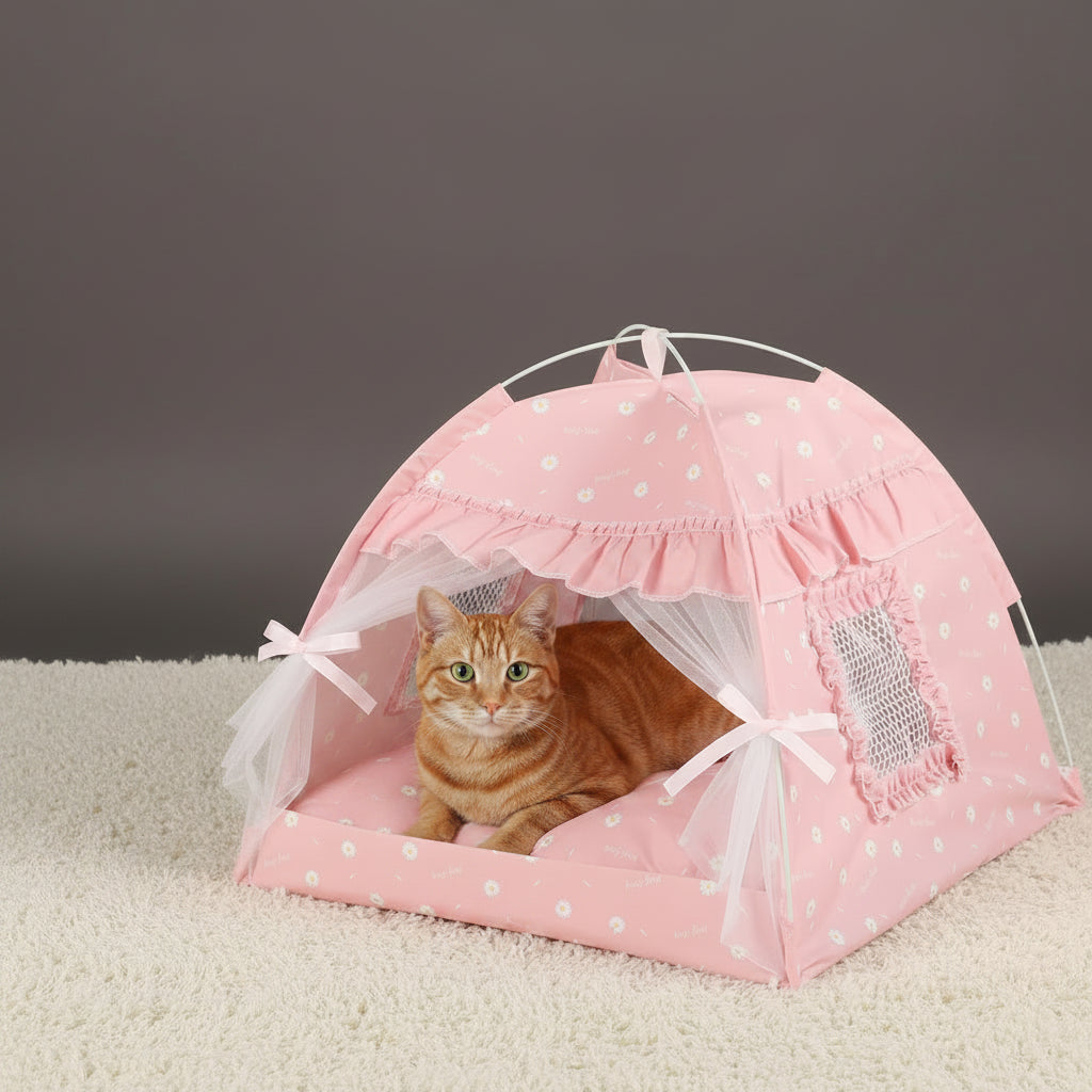 Tente-Lit Coquille pour Chat | Maison Cocon Respirante