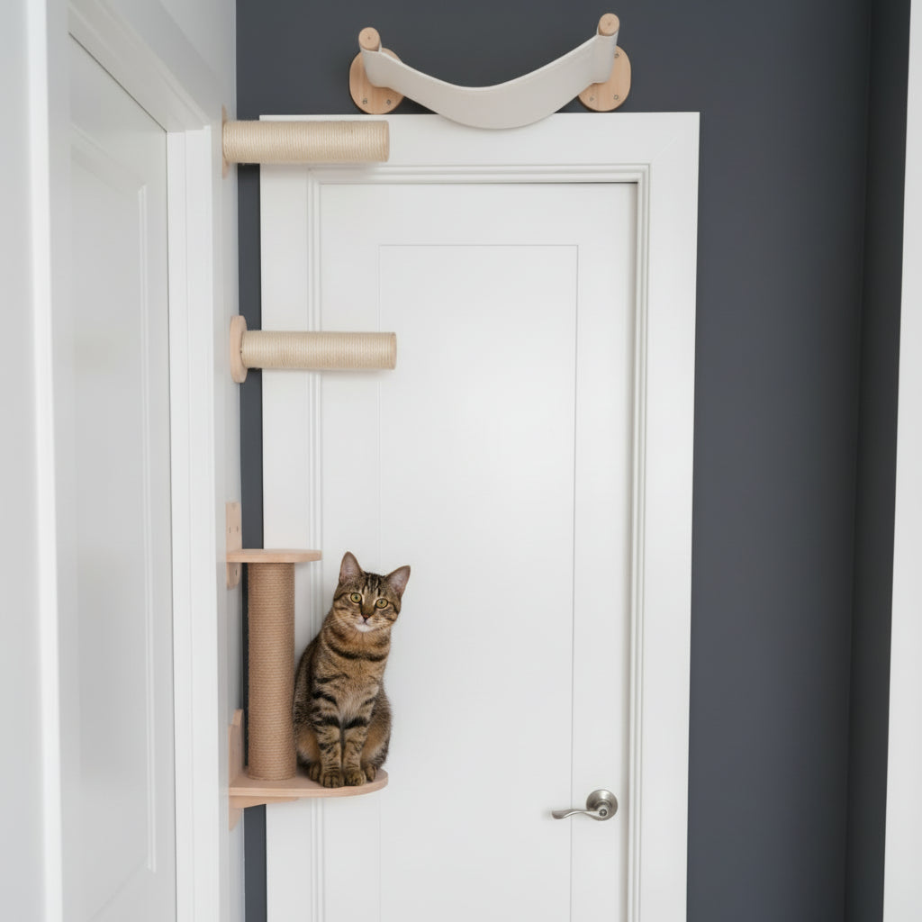 Arbre à Chat Mural en Bois -CLAW