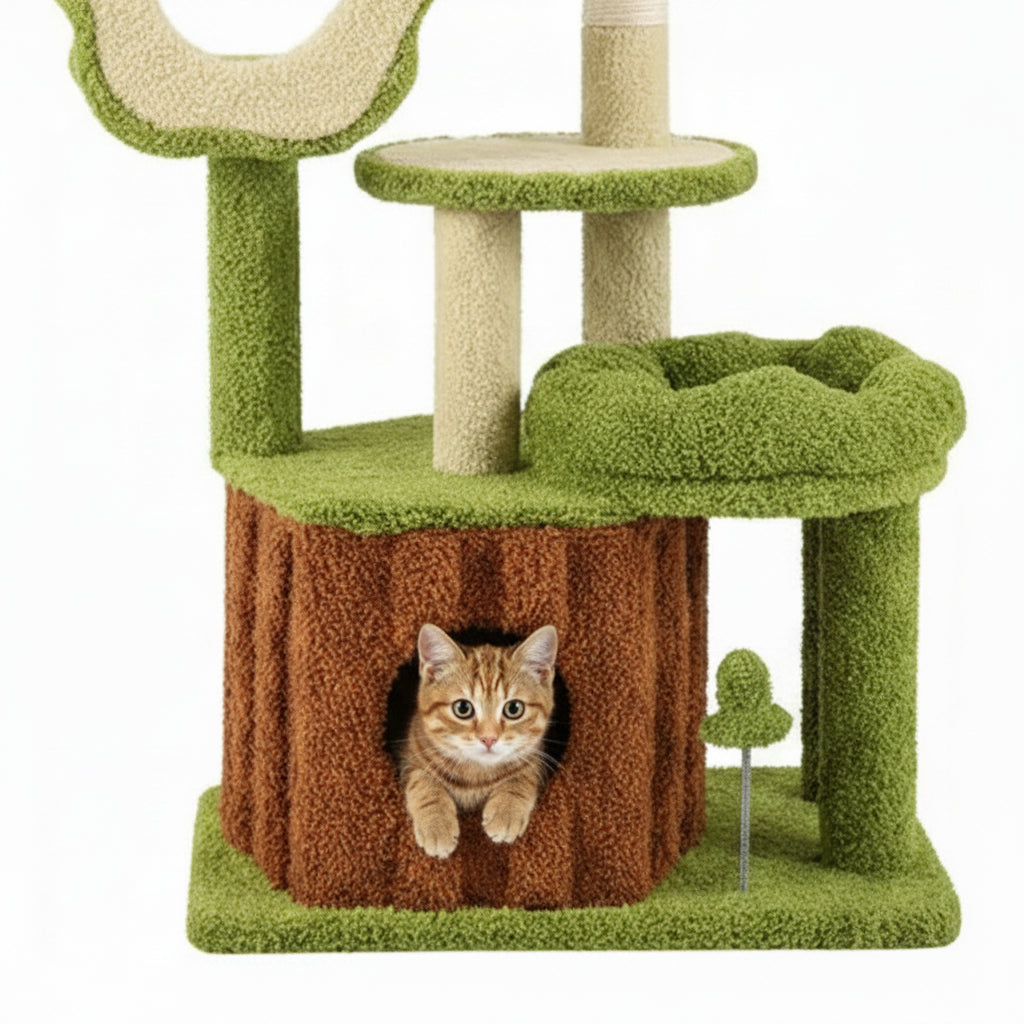 Arbre à Chat Petit – WOODEN HUT