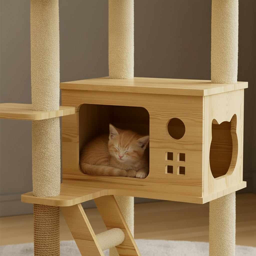 Arbre à Chat en bois -MODERN