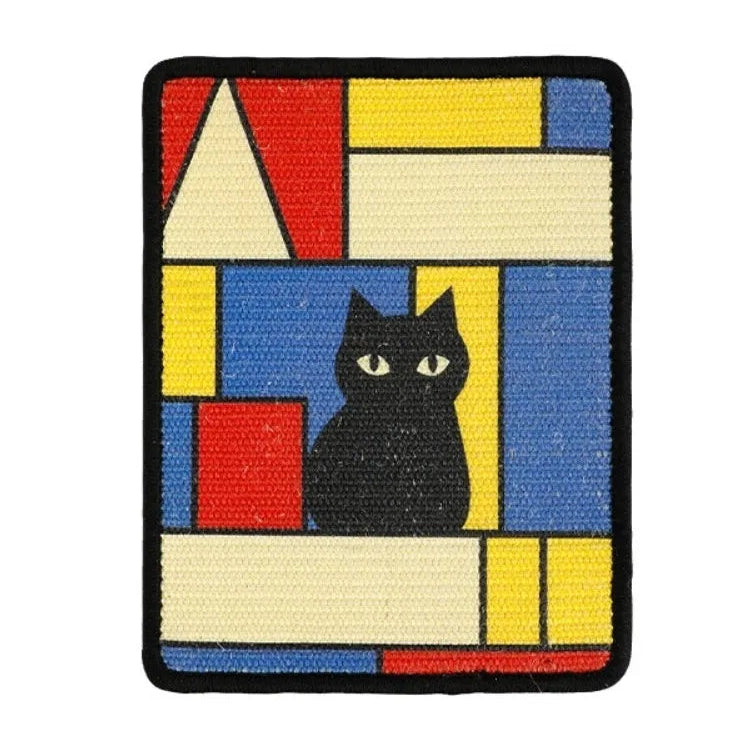 Griffoir pour chat en sisal mural – Tapis anti-griffures design