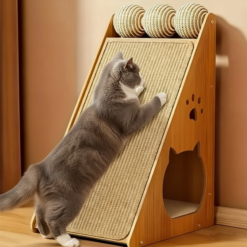 Griffoir pour chat sur pied en sisal – Protège canapé & meubles