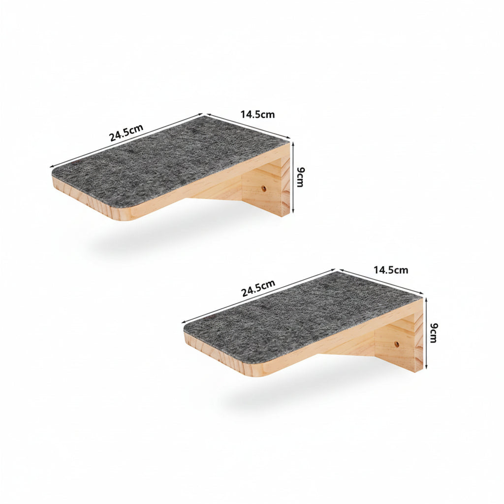 Arbre à chat mural en Bois -SMART STEP