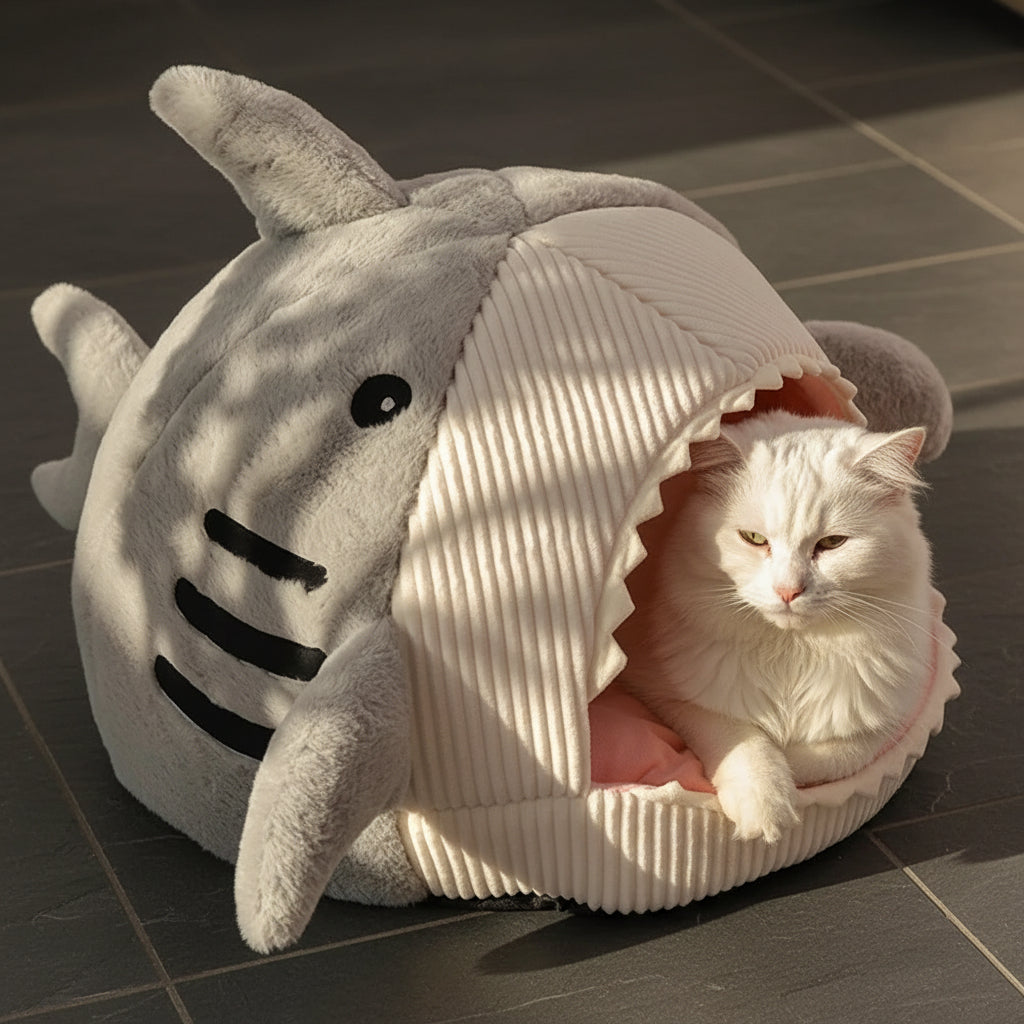 Lit Tente Fermé pour Chat en Coton