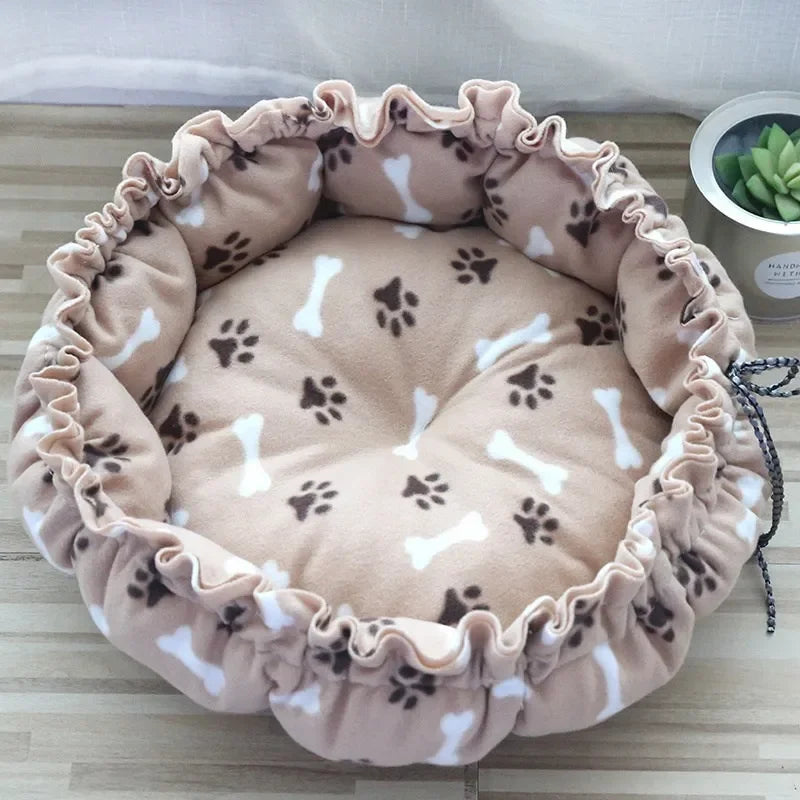 Panier Cordon Coulissant pour Chat | Coussin 2-en-1