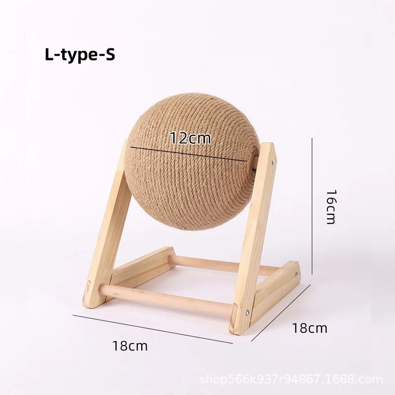 Griffoir en Bois & Corde de Sisal pour Chat