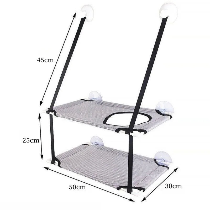 Hamac fenêtre pour chat à ventouses