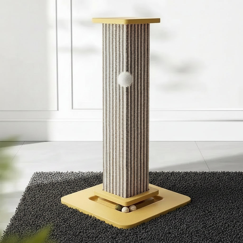 Griffoir pour chat colonne vertical – Sisal & jute