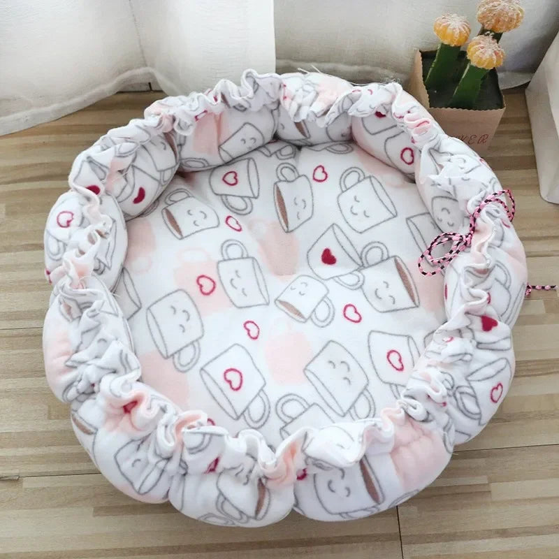 Panier Cordon Coulissant pour Chat | Coussin 2-en-1