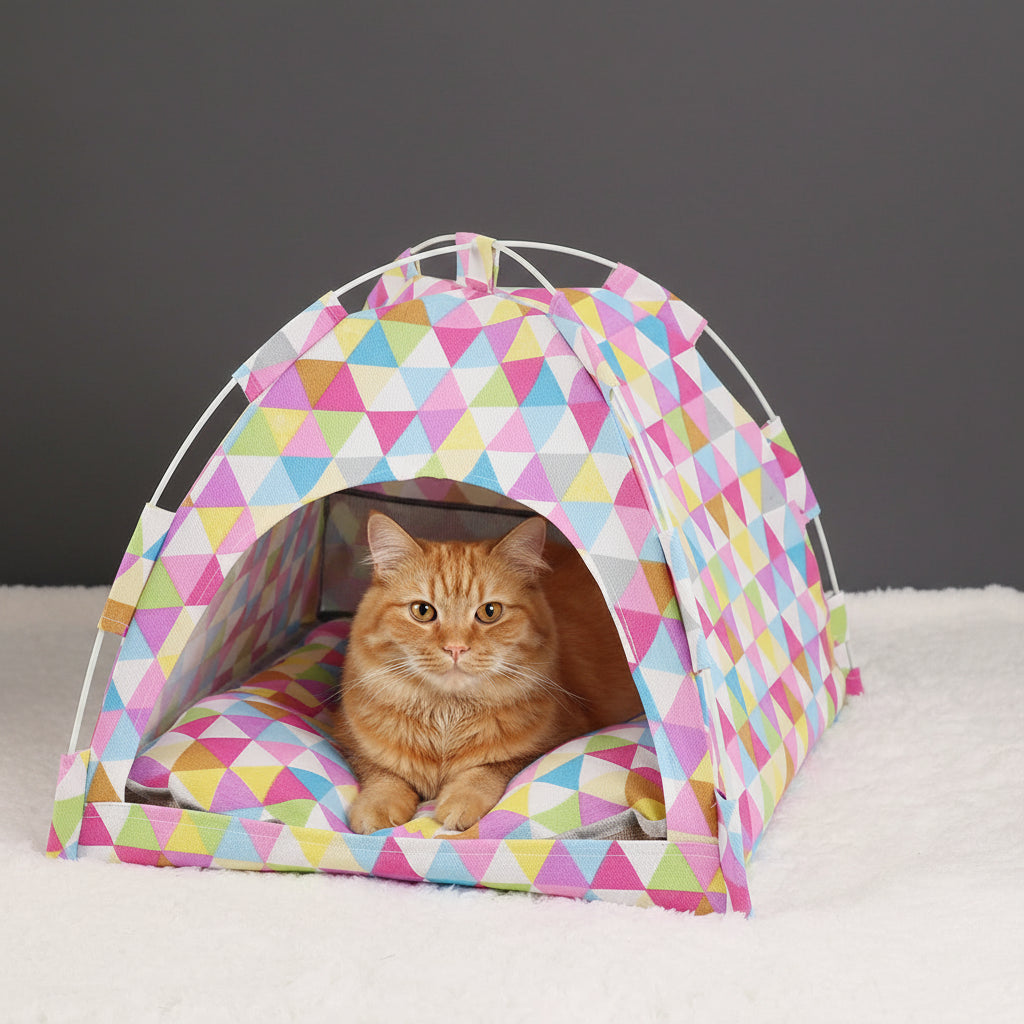 Tente-Lit Coquille pour Chat | Maison Cocon Respirante
