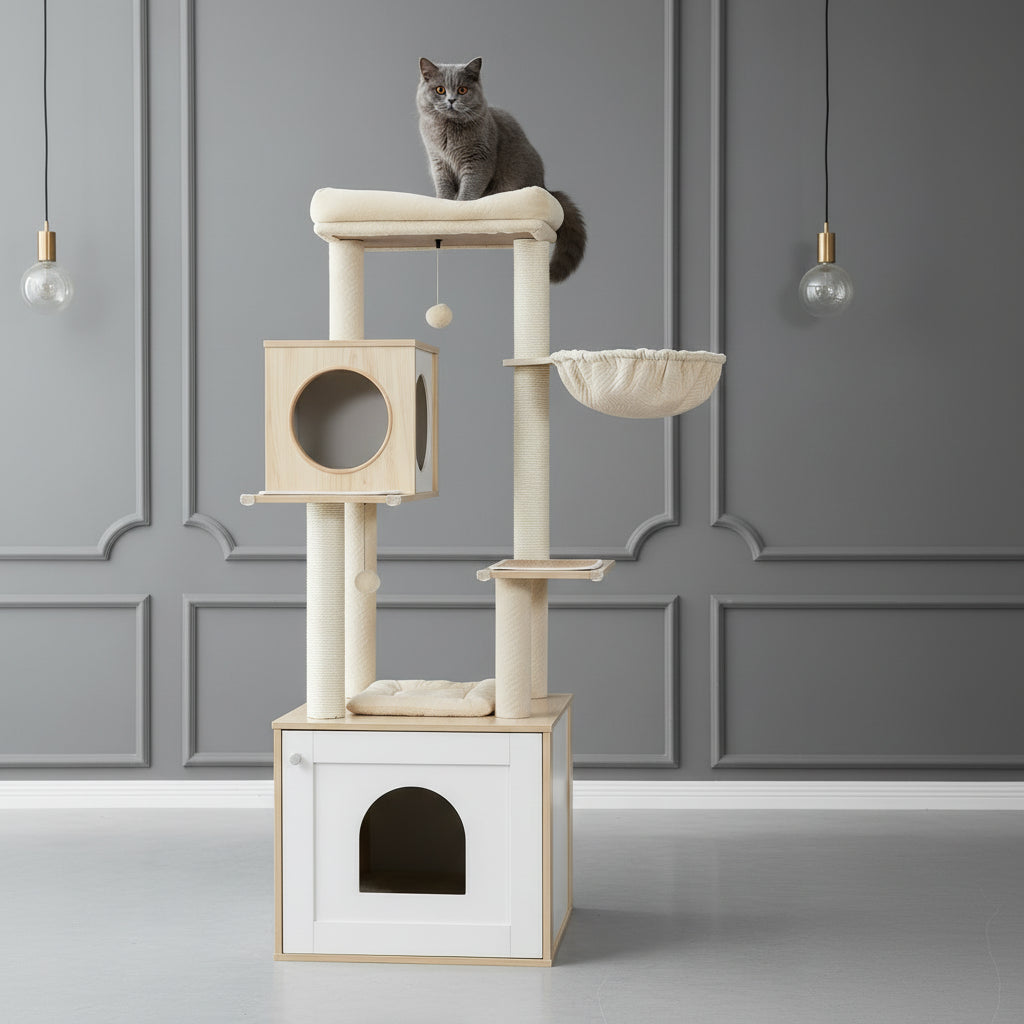 Arbre à Chat en bois -TOWER 2