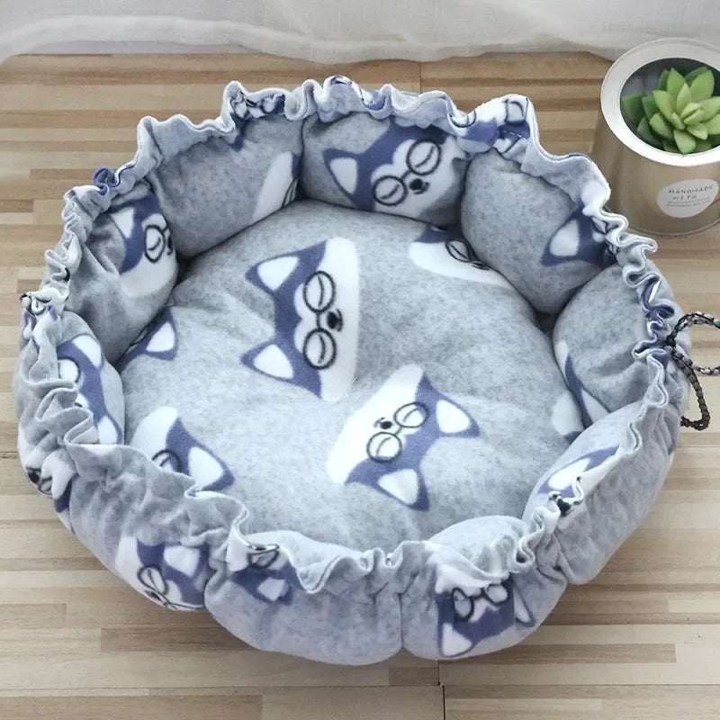 Panier Cordon Coulissant pour Chat | Coussin 2-en-1