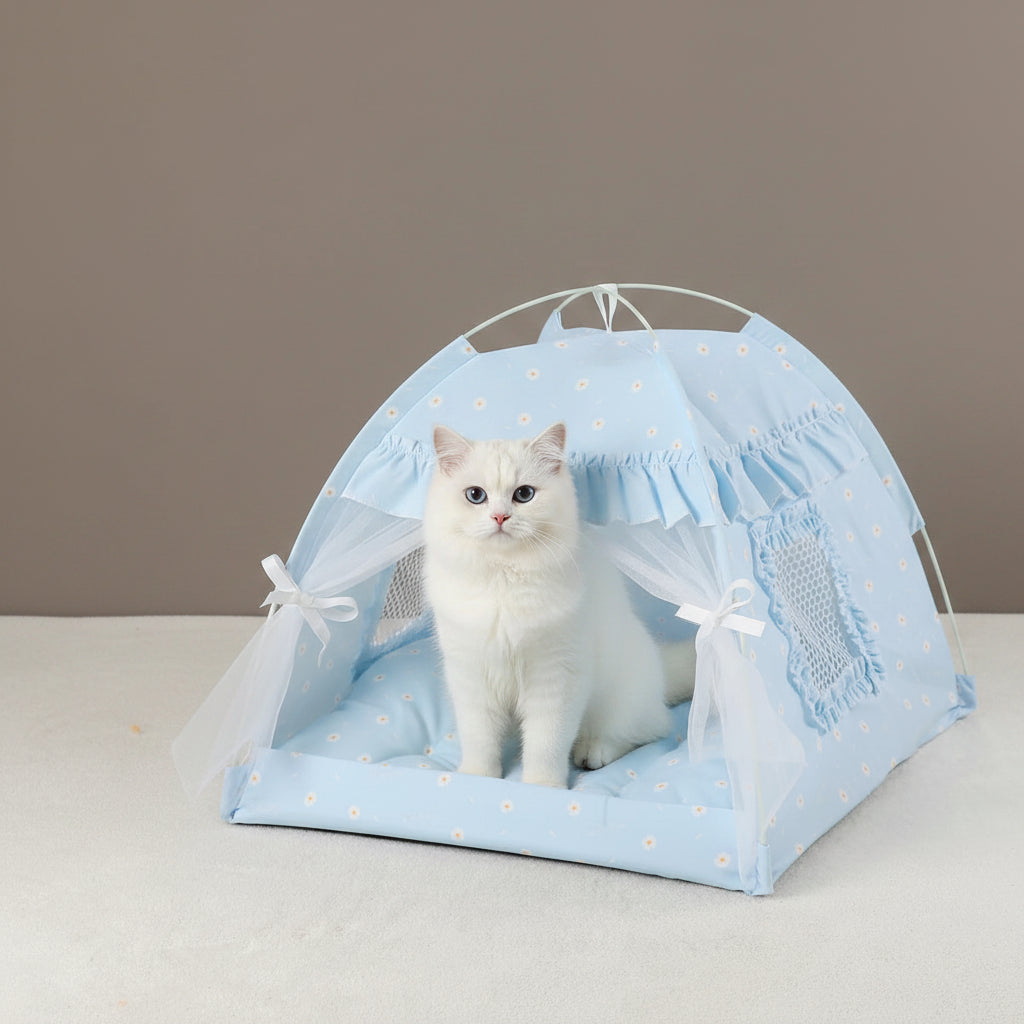Tente-Lit Coquille pour Chat | Maison Cocon Respirante