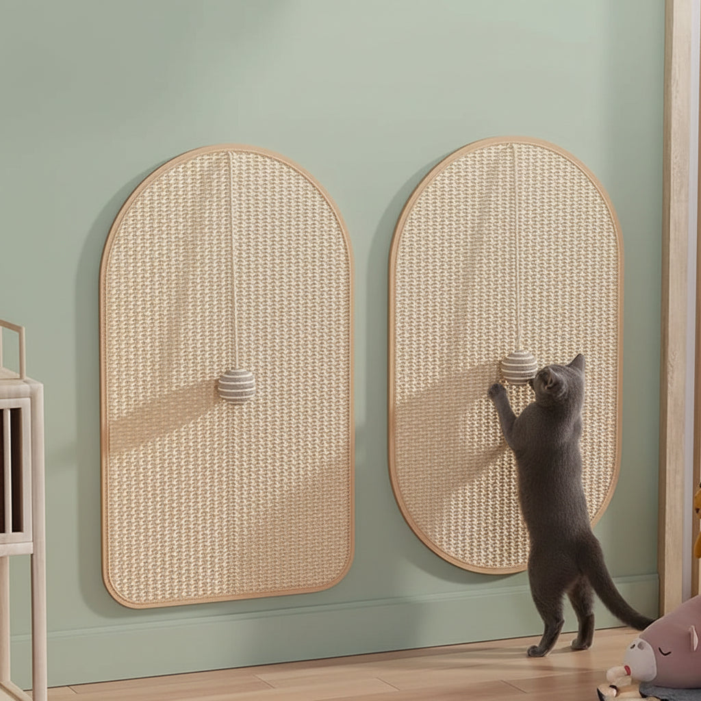 Griffoir Tapis en Sisal pour Chat – Ovale ou Rond