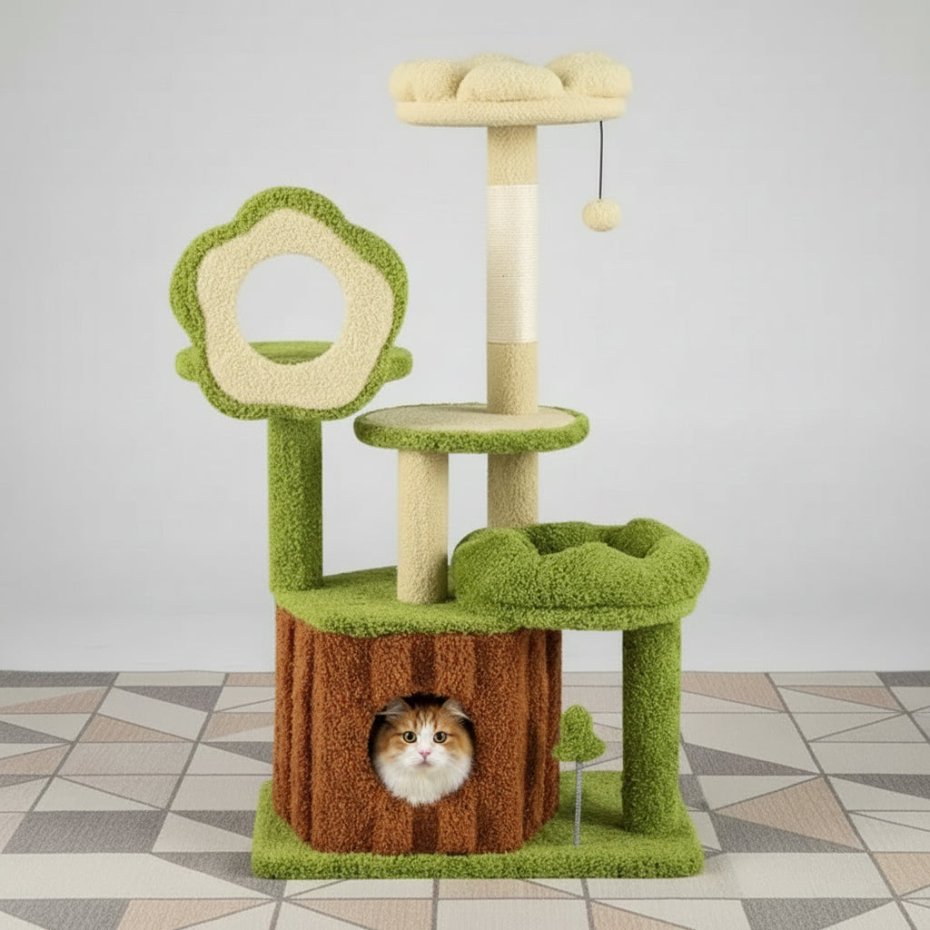 Arbre à Chat Petit – WOODEN HUT