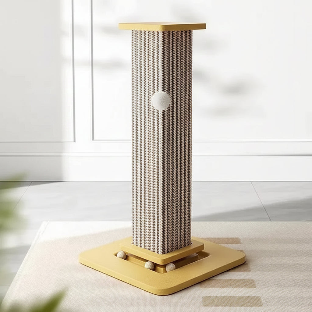 Griffoir pour chat colonne vertical – Sisal & jute