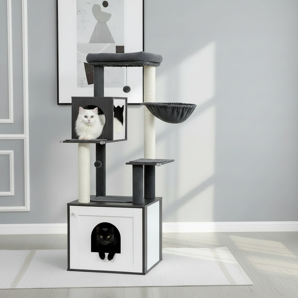 Arbre à Chat en bois -TOWER 2