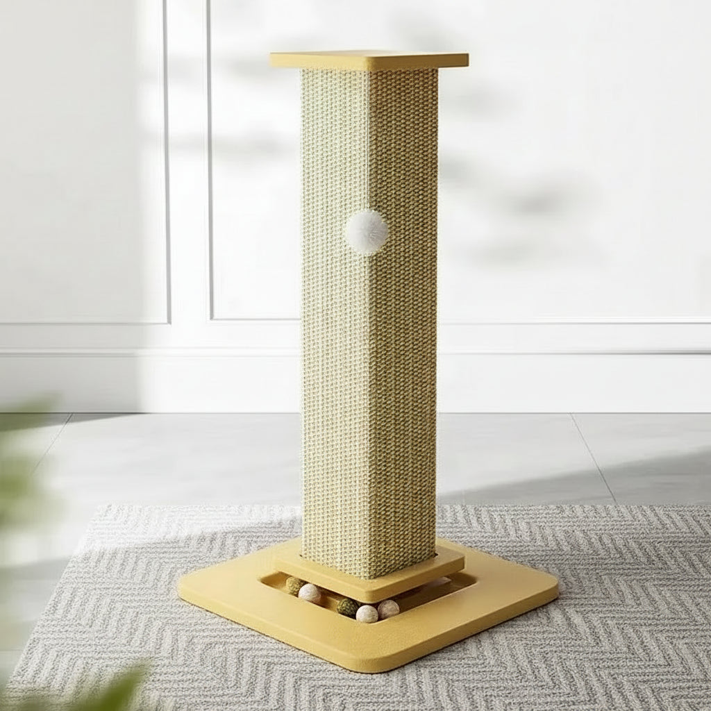 Griffoir pour chat colonne vertical – Sisal & jute