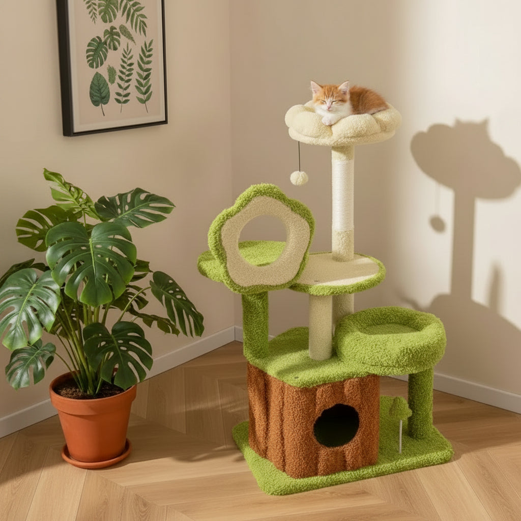 Arbre à Chat Petit – WOODEN HUT