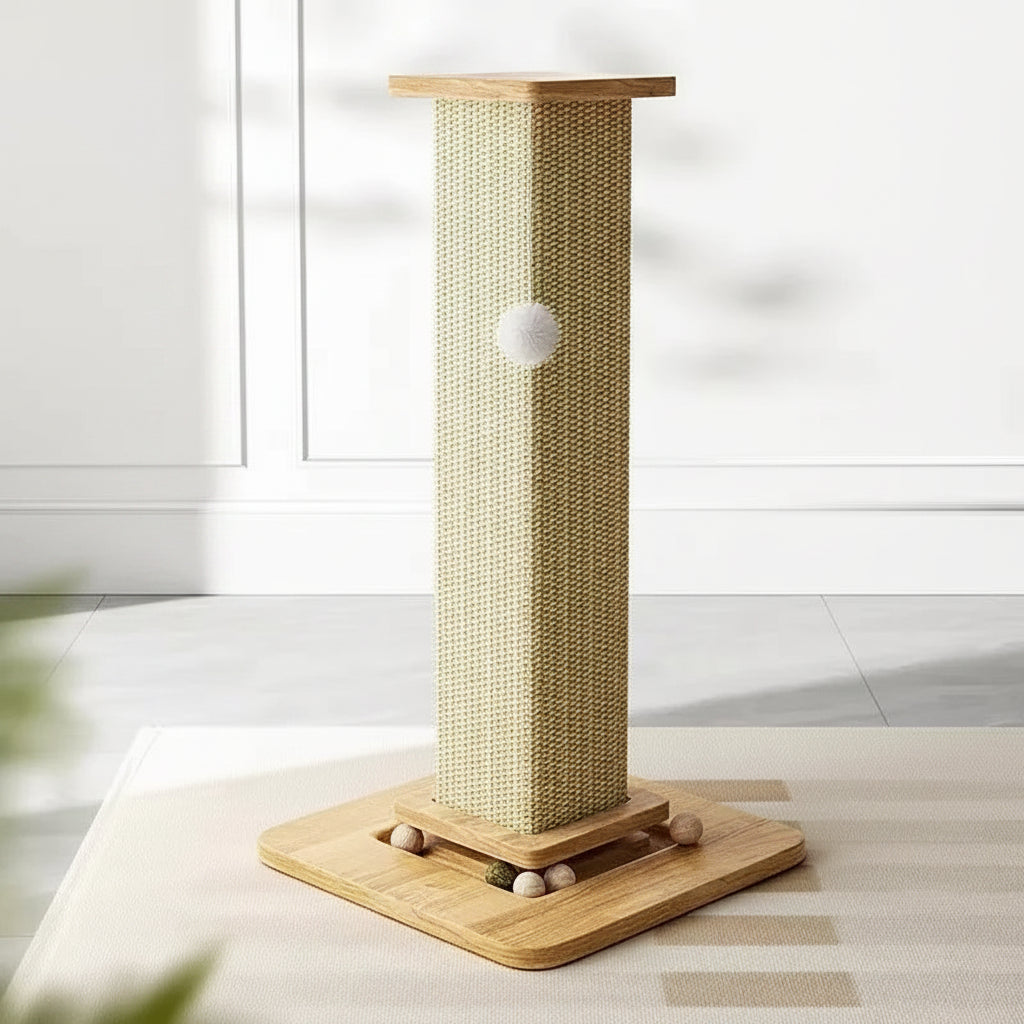 Griffoir pour chat colonne vertical – Sisal & jute