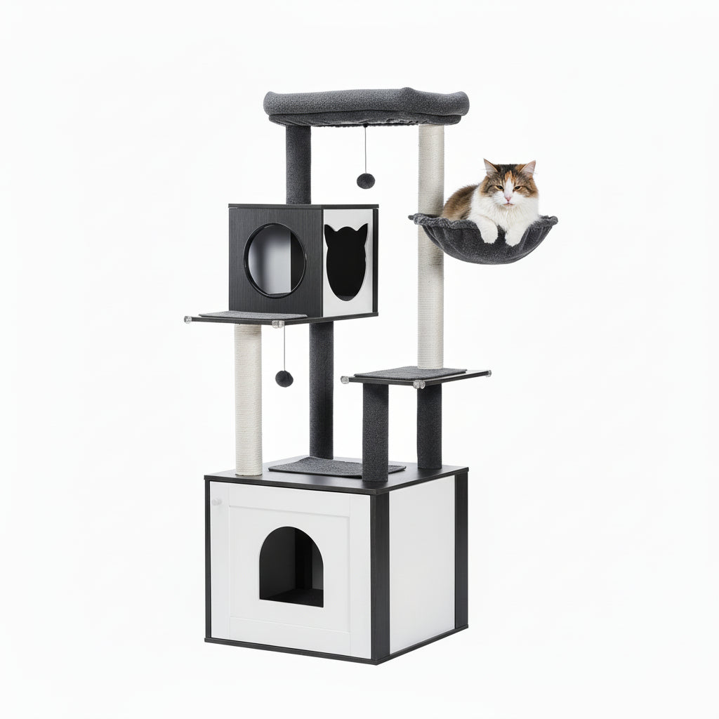 Arbre à Chat en bois -TOWER 2
