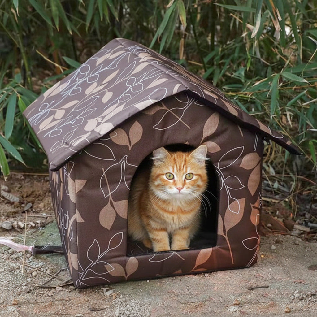 Niche Extérieure Imperméable pour Chat | Maison Pliable