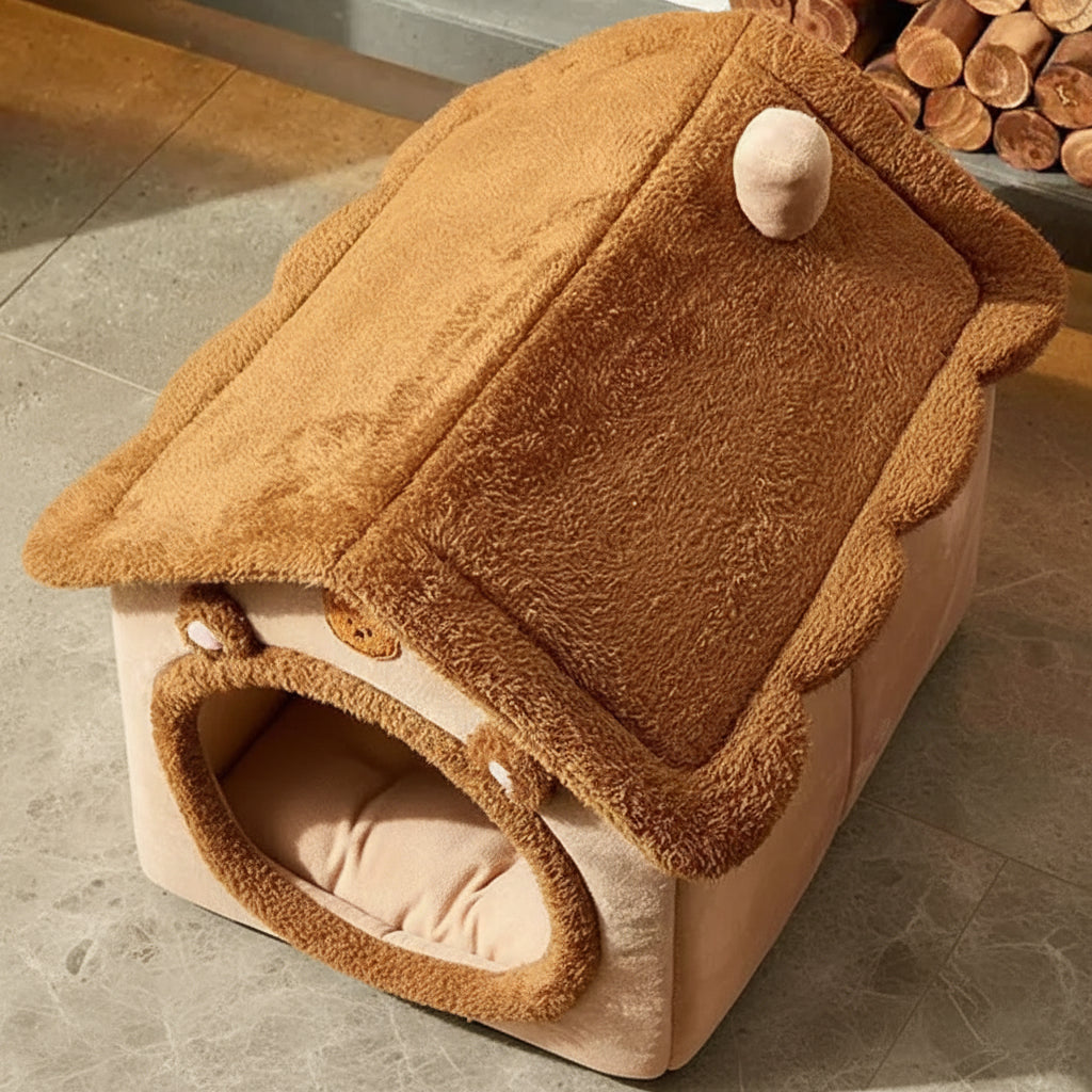 Maison tente pour chat en peluche